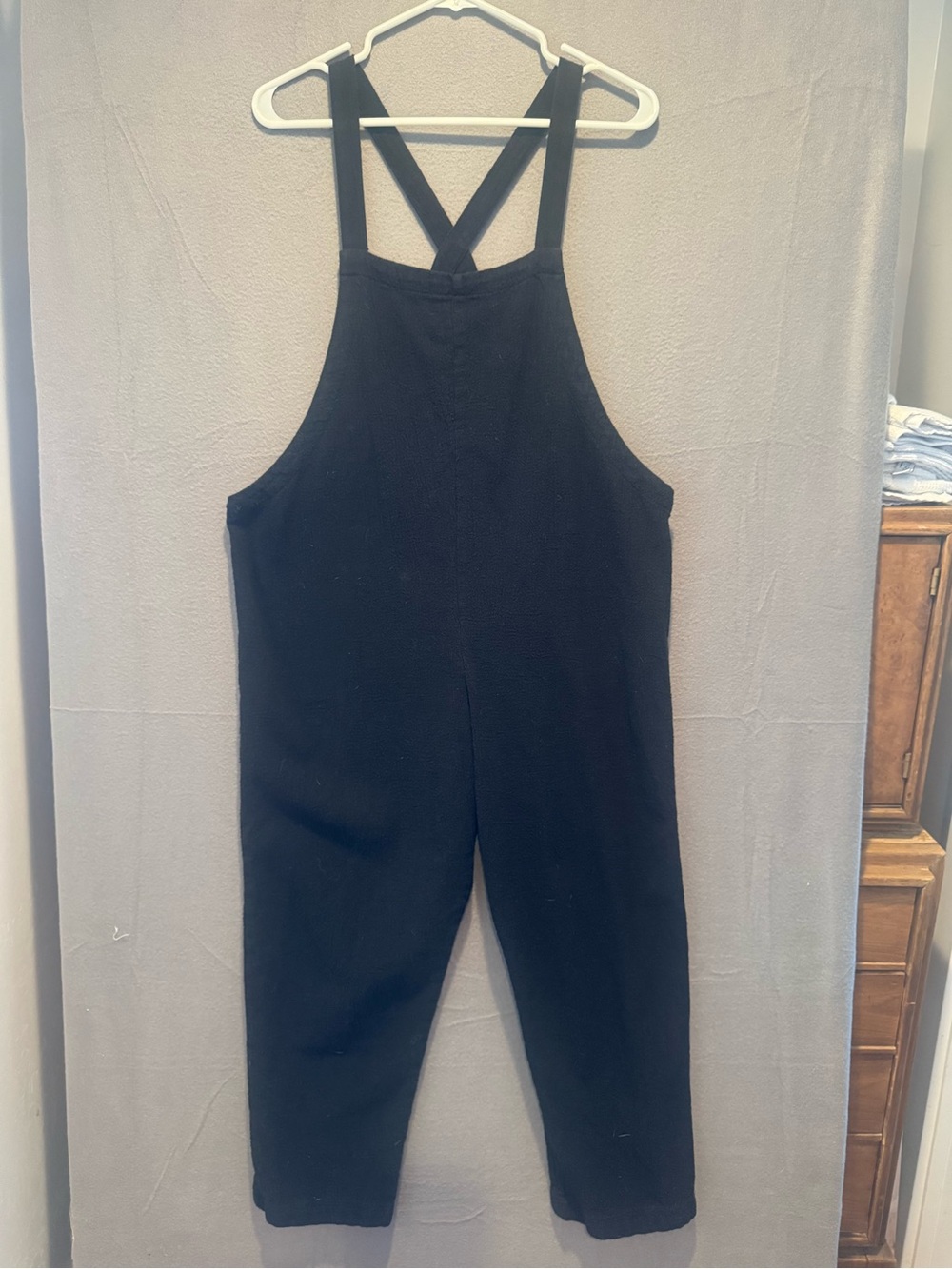 Mikoh Black Cross-Back Sleeveless Jumpsuit